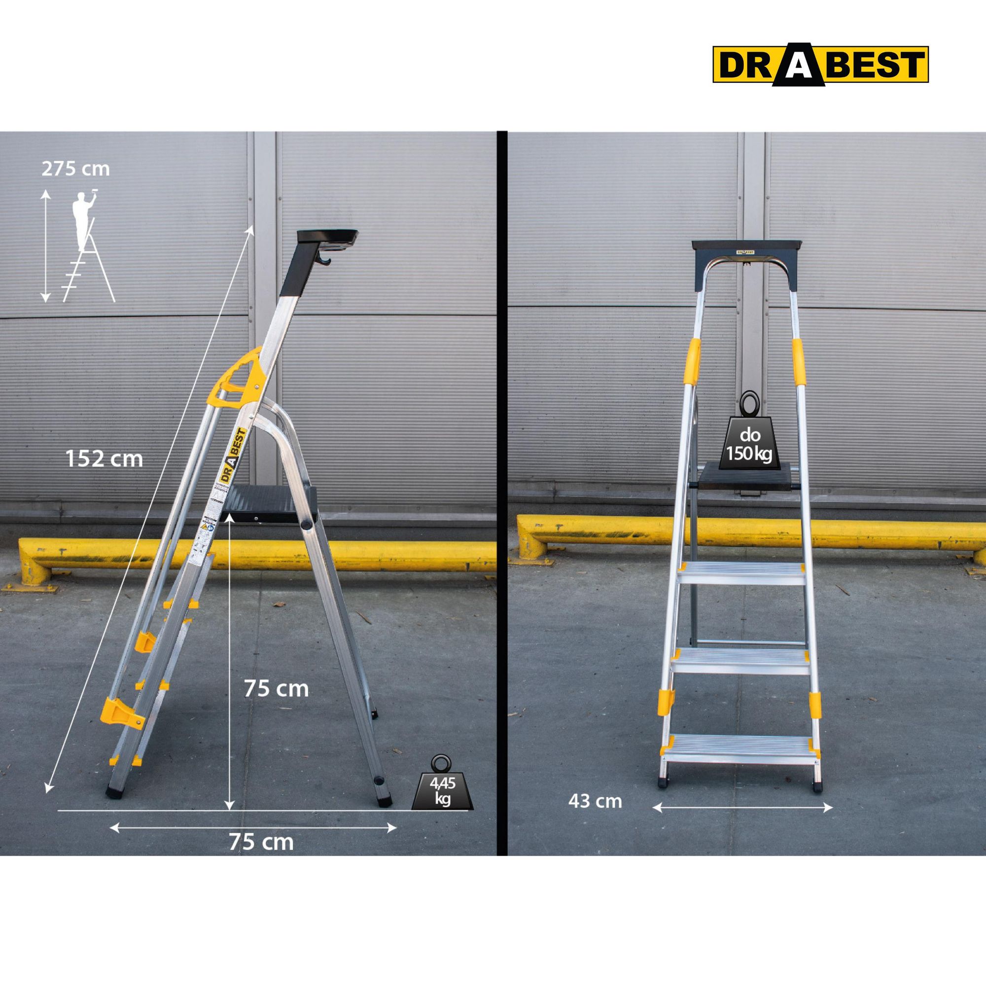 DRABEST, Leitern, Aluminiumleitern, Klappleitern, treppen leiter