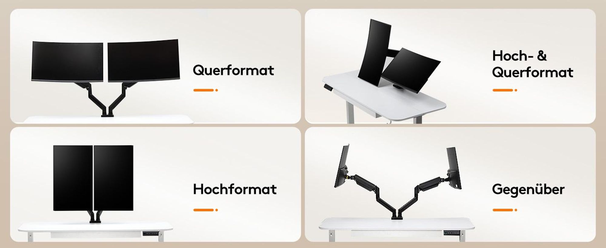 GTPLAYER Monitor Halterung Monitor arm monitorhalter für 13 bis 32 Zoll Bildschirme, Einzelner Monitorarm Ständer Hält 25 kg, Höhenverstellbare