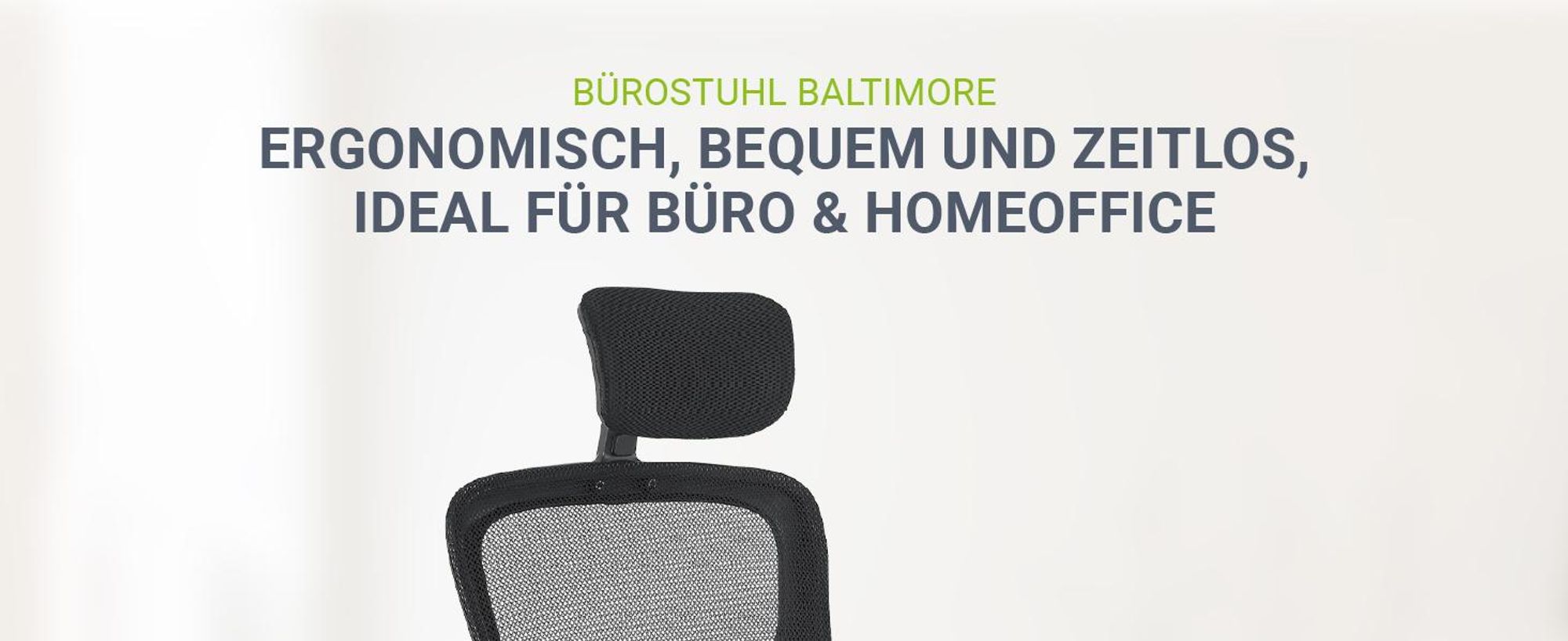 Juskys Bürostuhl Baltimore mit Rollen & Armlehne - ergonomisch & höhenverstellbar - Schwarz