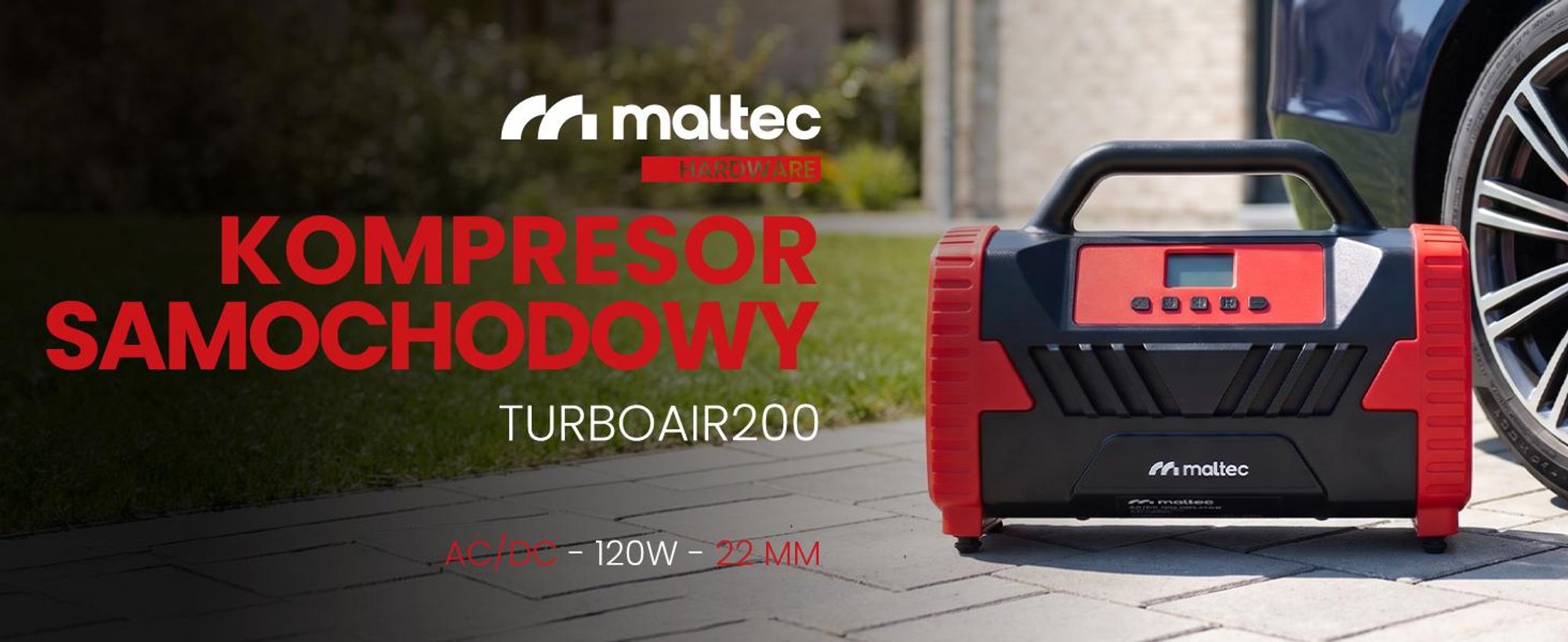 Cyfrowy kompresor samochodowy o mocy 150 PSI 12N/23V mocny do opon samochodowych, rowerowych, piłek