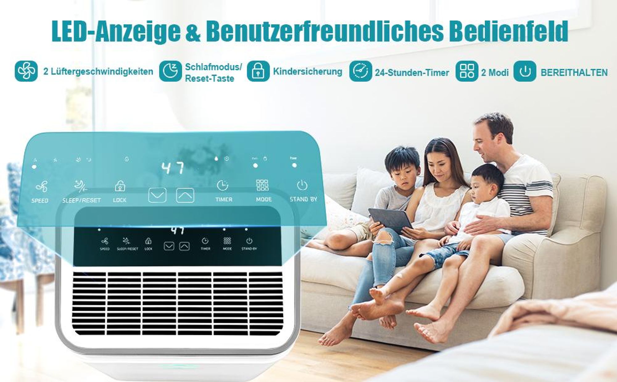 COSTWAY 3in1 Luftentfeuchter 25L/Tag bis 30㎡, Entfeuchter inkl. 6,5L Wassertank, automatisch Entleerung, 24H Timer, Überlaufschutz, 42dB, Dehumidifier
