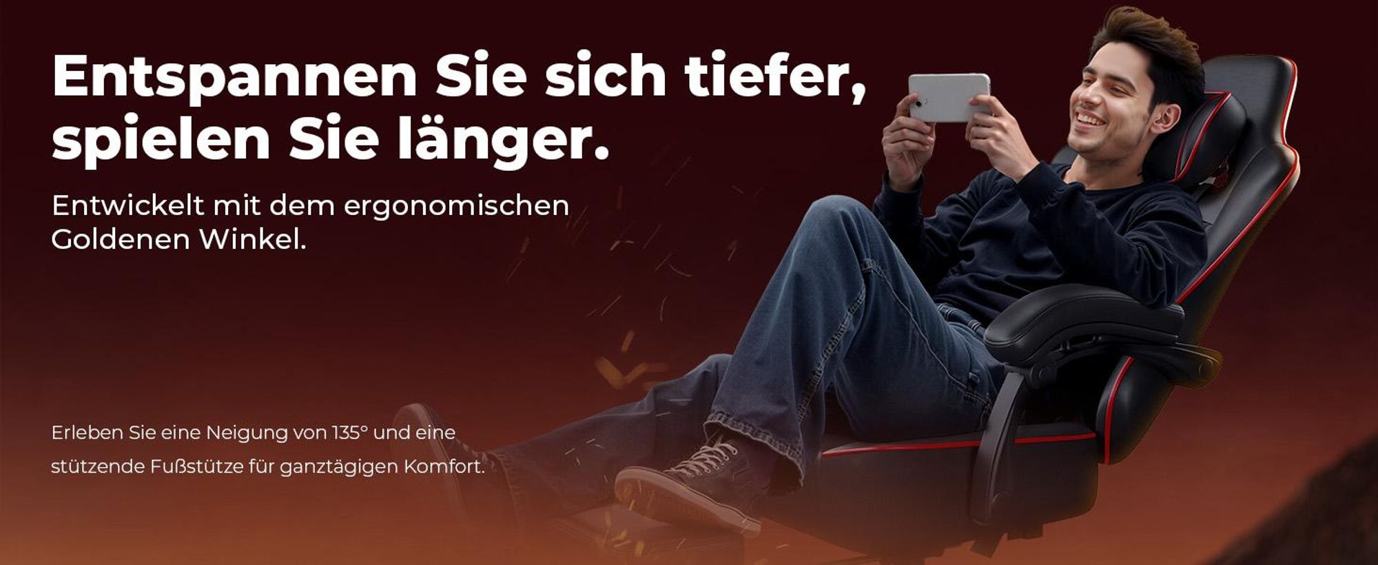GTPLAYER GamingStuhl, Bürostuhl, Ergonomischer Pc Stuhl, Höhenverstellbarer Drehstuhl, Armlehnen mit Synchronmechanik, Lendenkissen, Kopfkissen