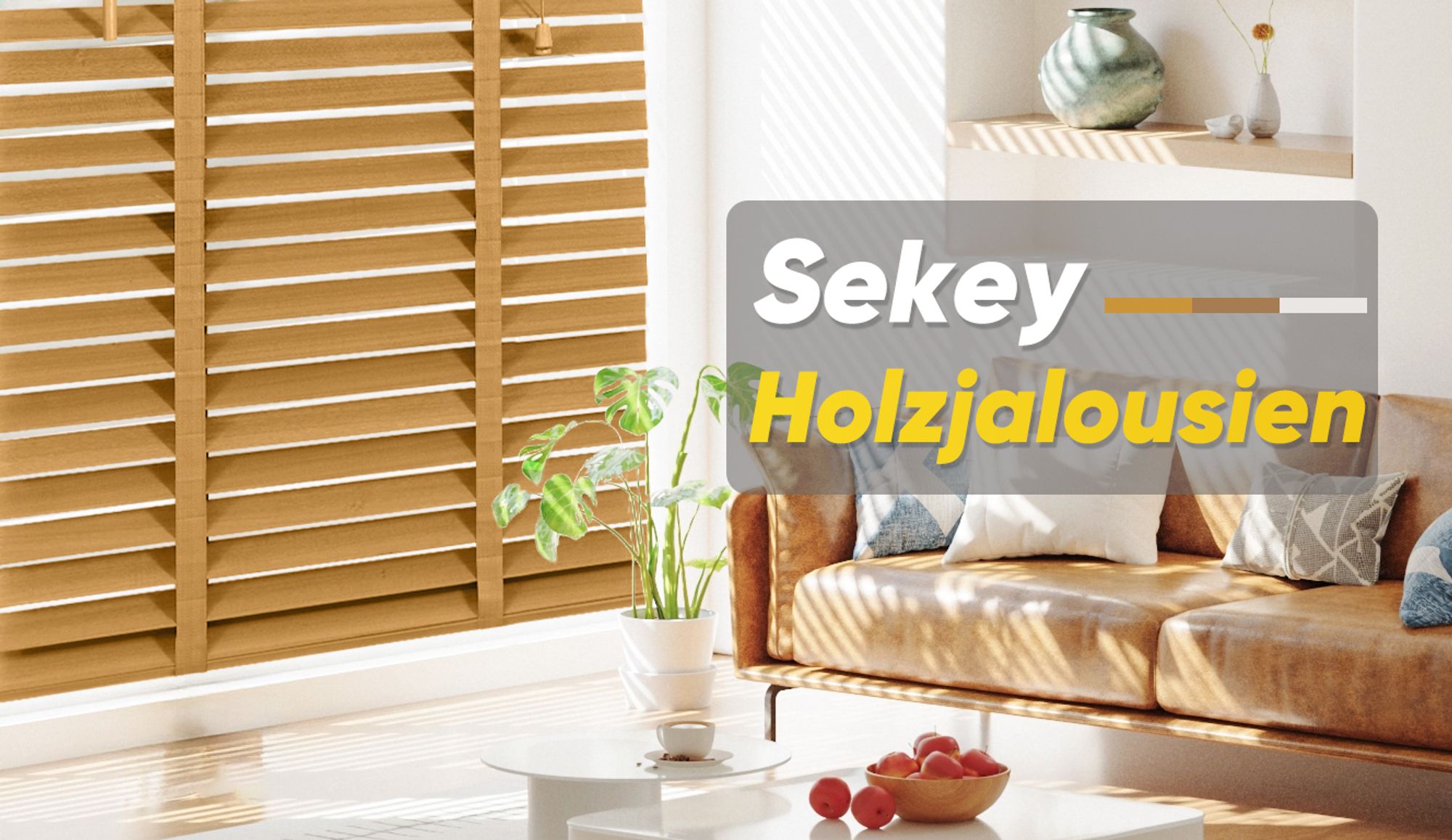 Holzjalousie 50mm lamellen Eichenfarbe 80x220cm