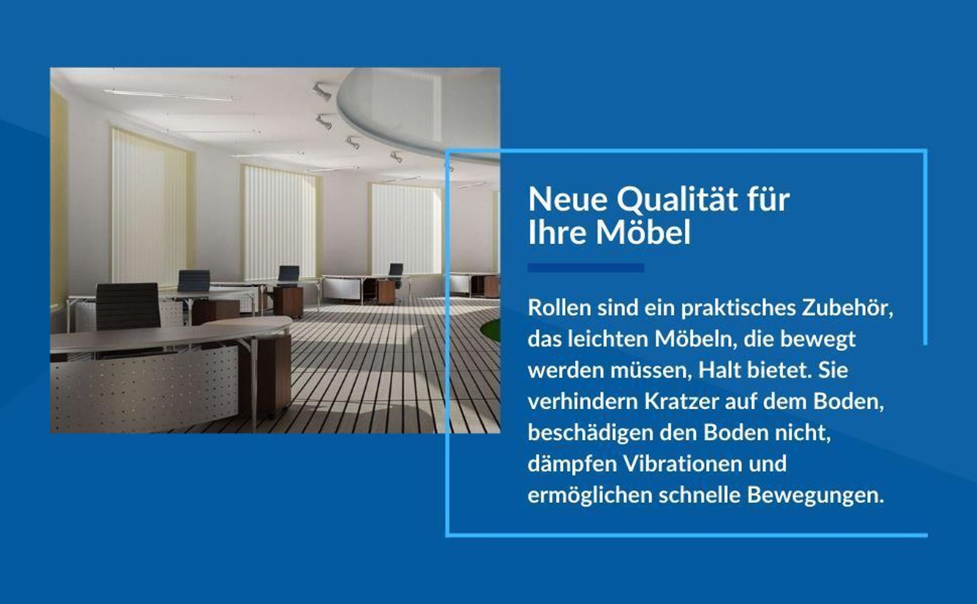 GTV - Möbelrollen CALIBRO | Lenkrollen | Rollen für Möbel | ohne Bremse | Durchmesser 50 mm | aus Kunststoff und Stahl | Schwarz