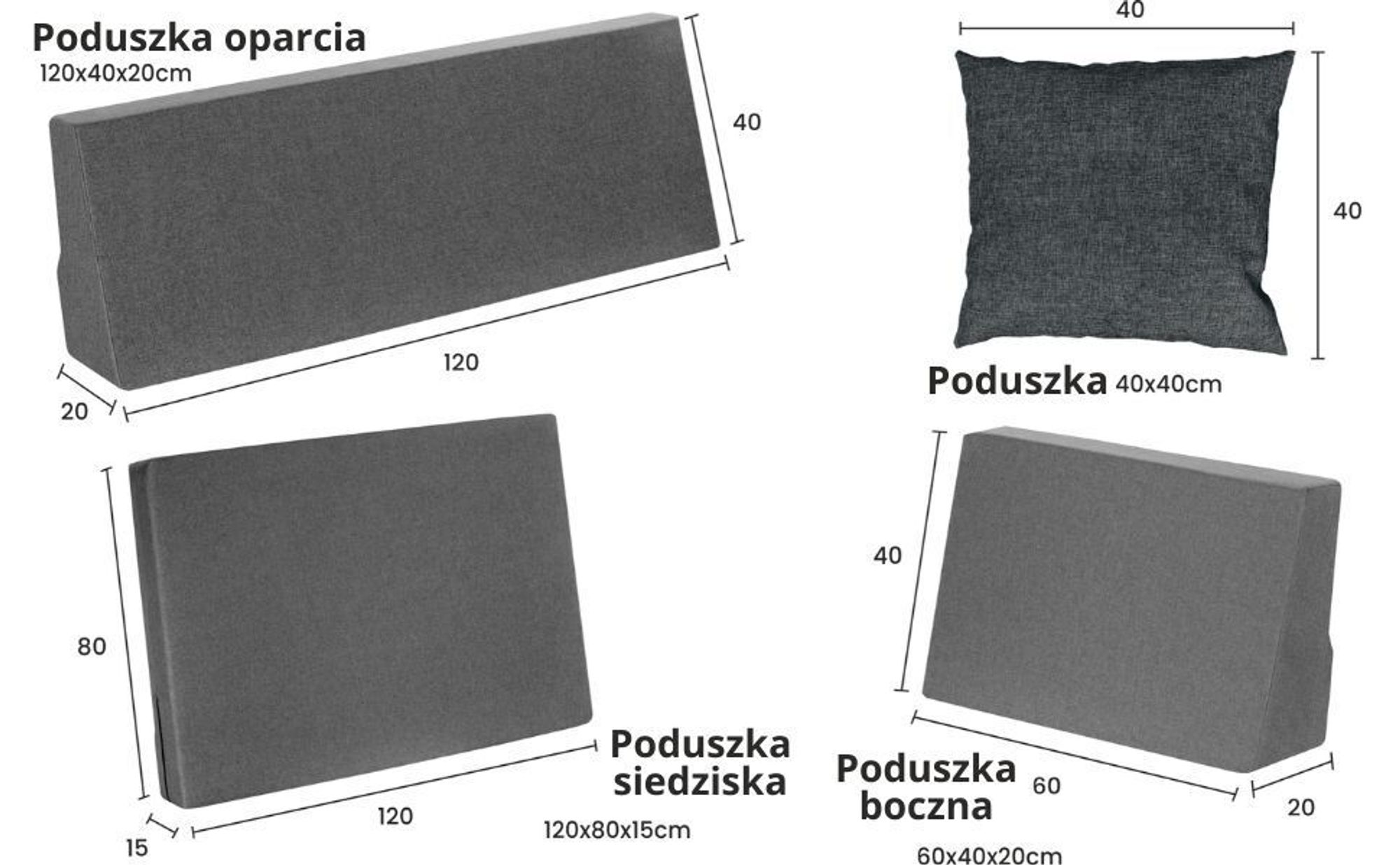 poduszki palety europalety 120x80 meble sofa paletowe balkon ogrodu wewnątrz zewnątrz wodoodporne