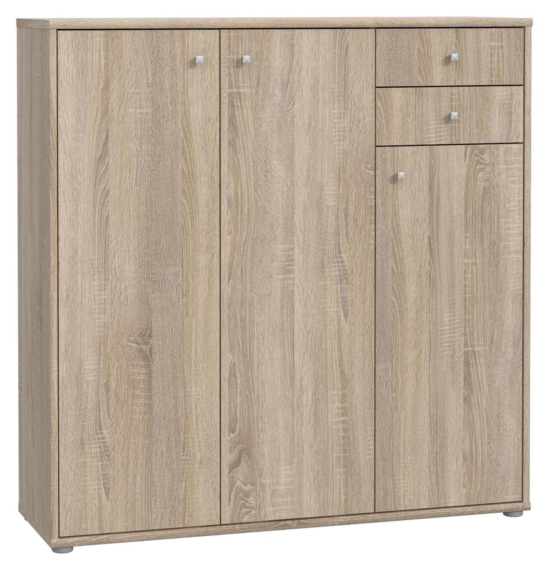 freiraum Kommode Tembi – moderne Kommode mit 3 Türen und 2 Schubladen