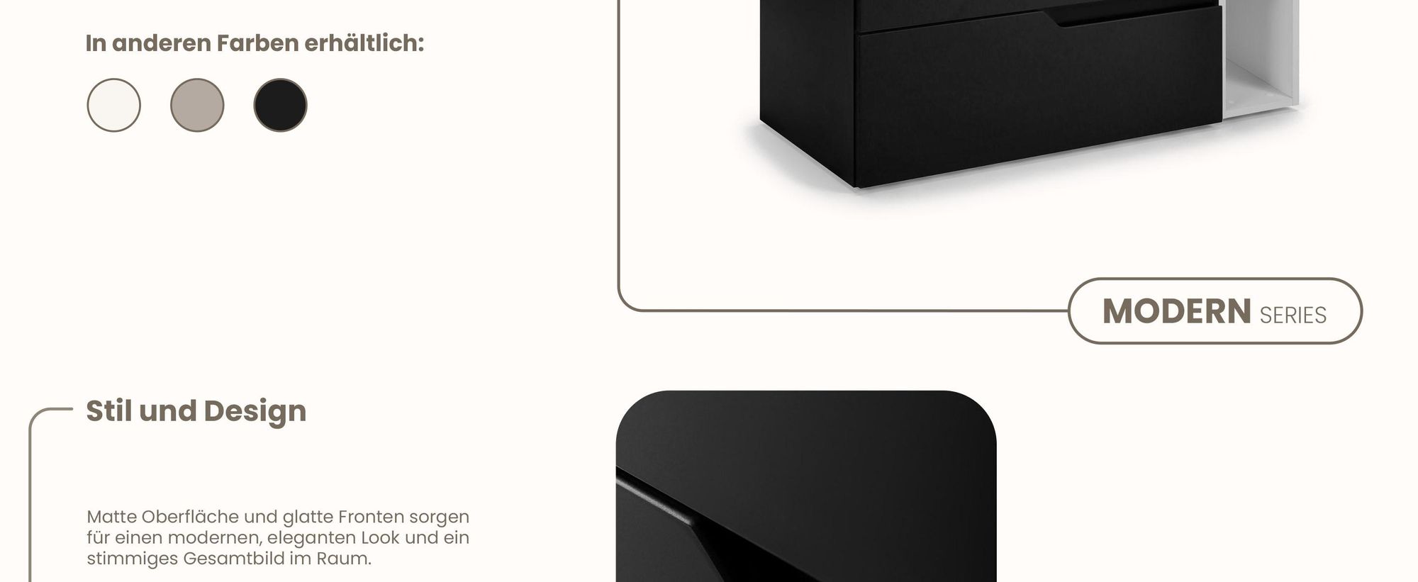 RODAN, Badmöbel, Badschrank, Badezimmermöbel, Badezimmer, MODERN, Waschbeckenunterschrank