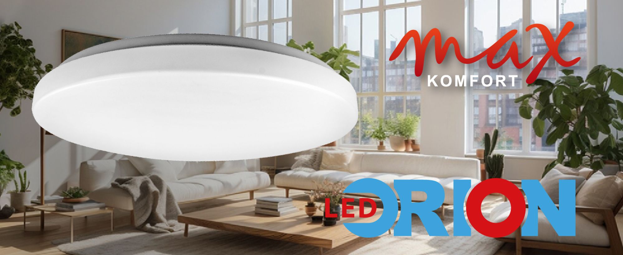 Orion LED Deckenleuchte 12W Neutralweiß Ø26cm IP20 Rund, Metall/Kunststoff