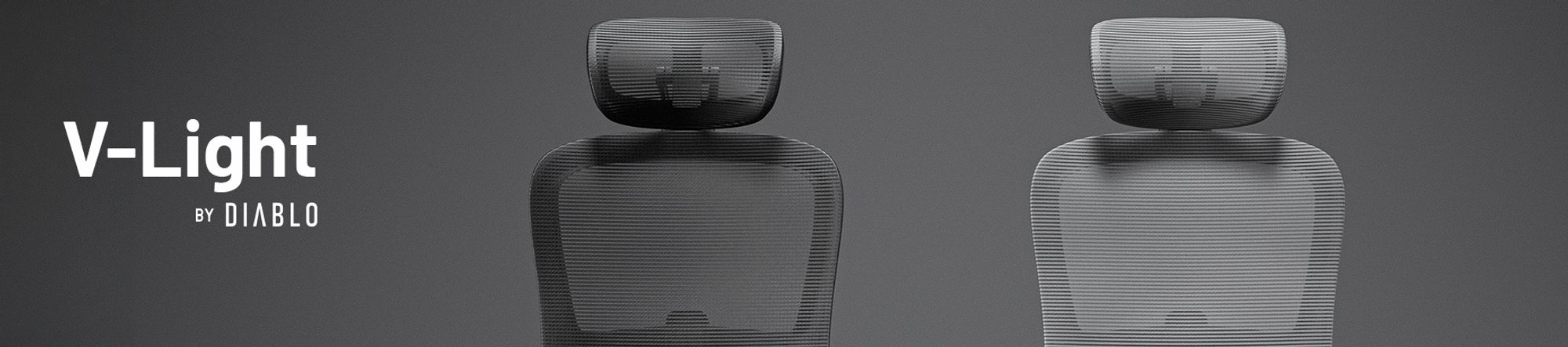 Diablo V-Light Bürostuhl Ergonomisch Schreibtischstuhl 3D Armlehnen Integrierte Lendenwirbelstütze Belastbar bis 110 kg Grau
