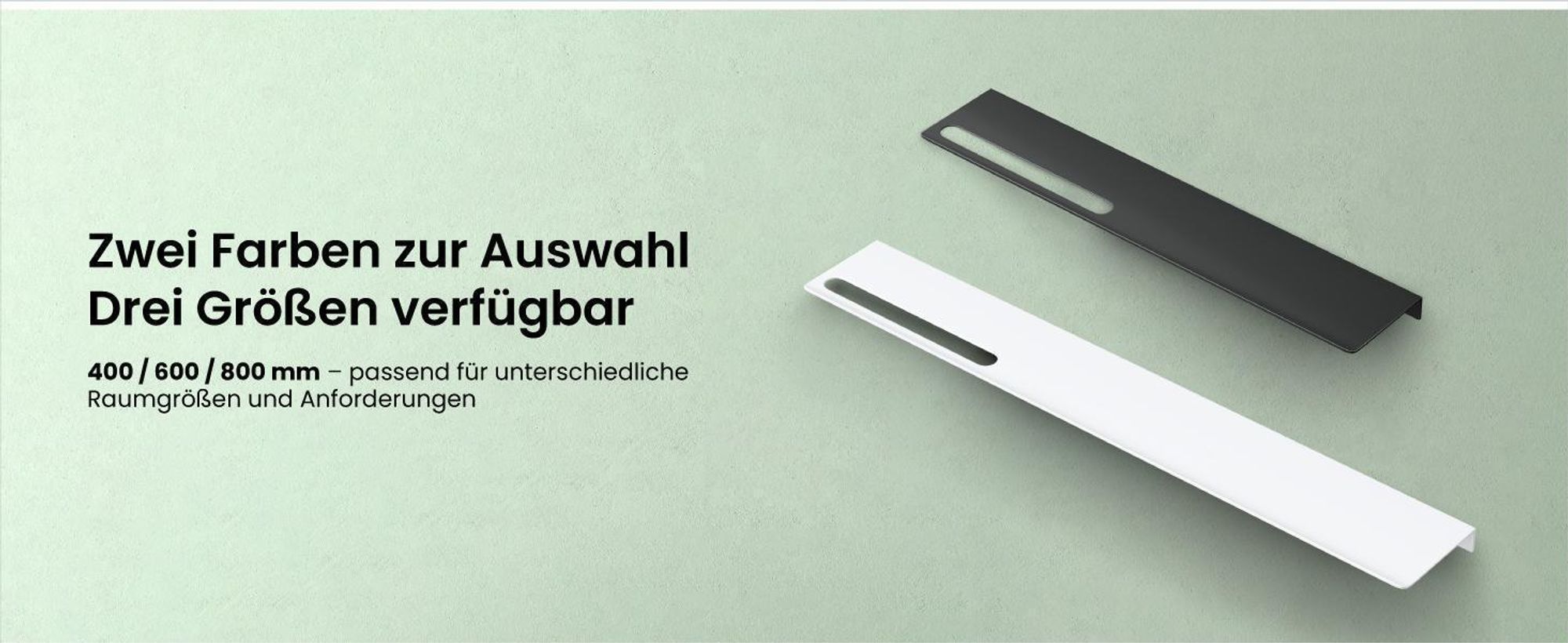 Mai & Mai Duschablage zum Bohren oder Kleben Duschregal Badablage aus Aluminium 60cm Badezimmerablage zur Wandmontage Organizer Matt schwarz Reglo-06