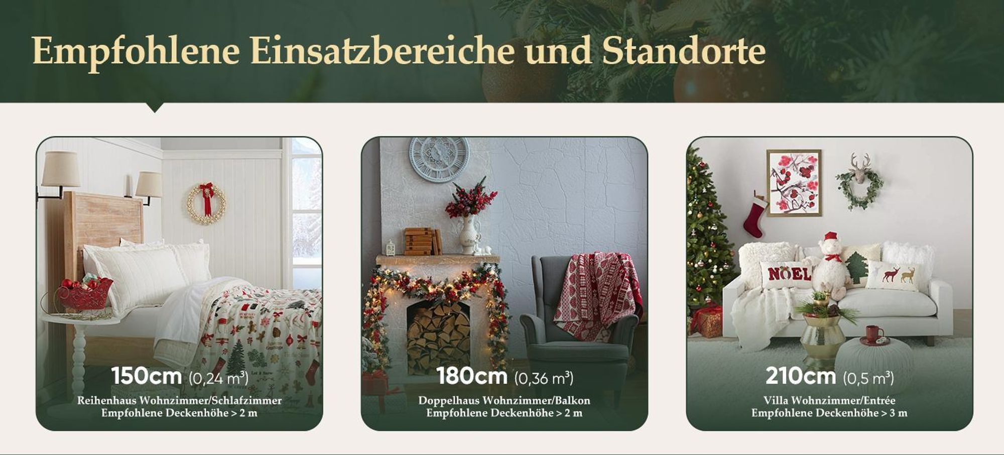 Salcar 180 cm künstlicher Weihnachtsbaum Spitzgruss Tannenbaum mit 855 Spitzen, PE/PVC Nadeln und grünen realistischen Zweigen