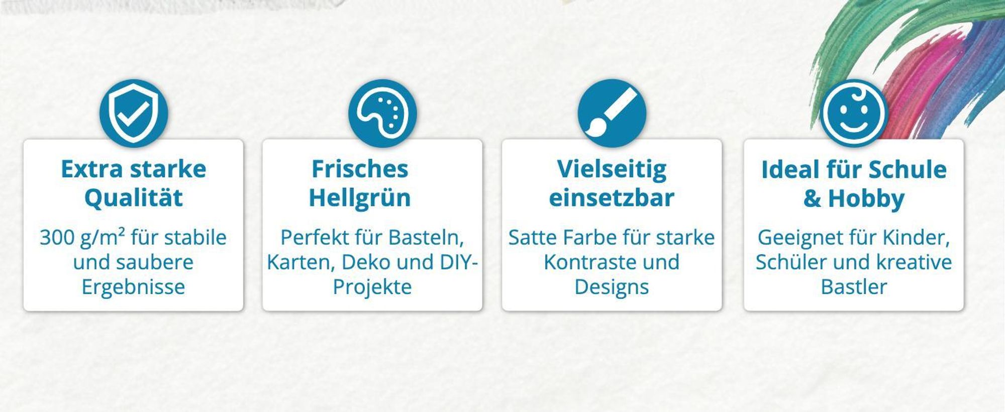 itenga Fotokarton - A4 300 g/qm hellgrün 25 Blatt