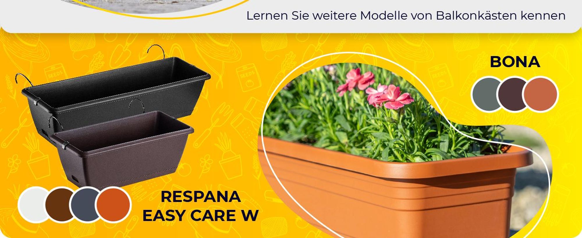 KADAX Blumenkasten ohne halterung "Glifada", Blumentopf, Pflanzkübel im Landhausstil, mit Gummikorken, 60 cm, Weiß