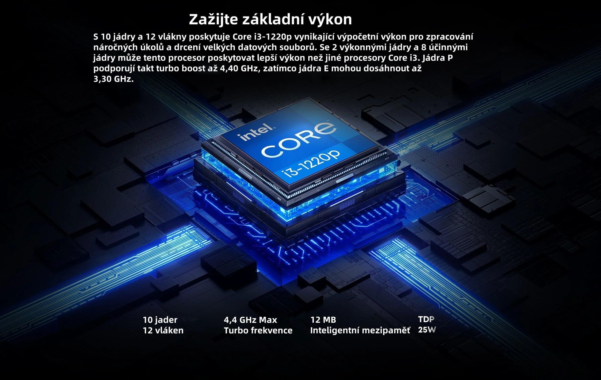 Notebook CHUWI CoreBook X - Procesorem Intel Core i3-1220P 14" Displejem 16GB+512GB Windows 11 Baterií 4000mAh - Šedá