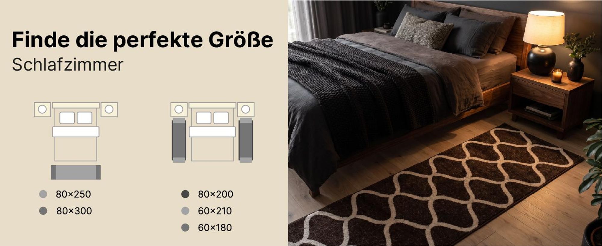 Tapiso Läufer SARI Modern Creme Wohnzimmer 120 x 300 cm