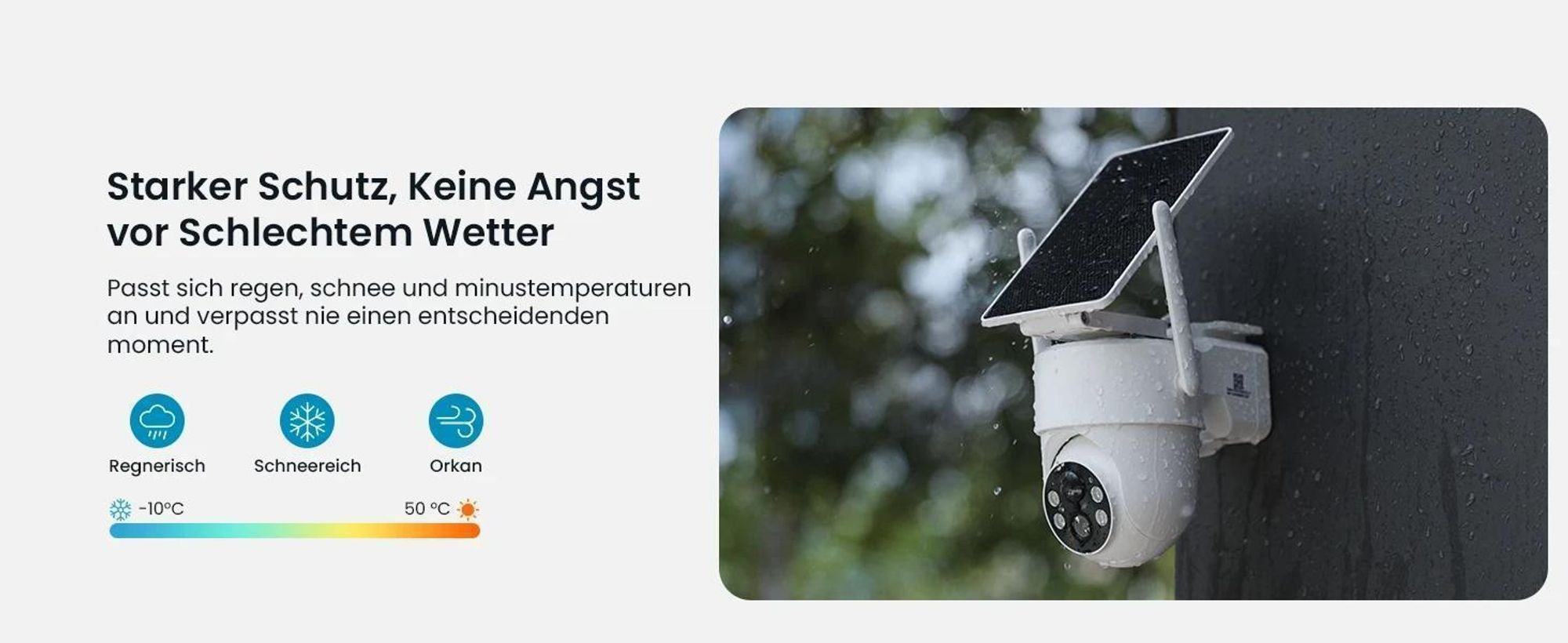 ieGeek 2K überwachungskamera Aussen Solar mit Solarpanel WLAN Kamera Outdoor PIR Bewegungsmelder 360° PTZ 2 Wege Audio Farbnachtsicht