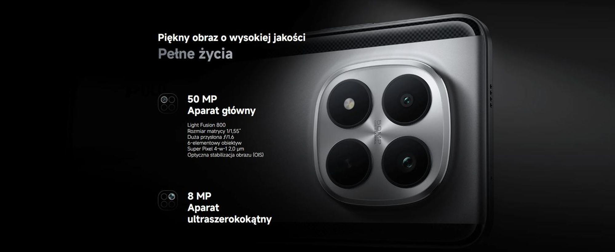 Xiaomi POCO M8 Pro 5G, 17,4 cm (6,83"), 2772 x 1280 pikseli, 12 GB, 512 GB, 50 MP, czarny