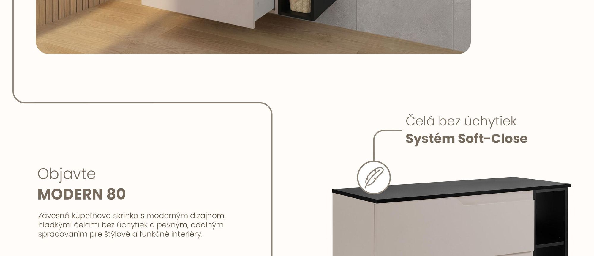 RODAN, moderná skrinka pod umývadlo, skrinka do kúpeľne, kúpeľňový nábytok, kúpeľňová skrinka
