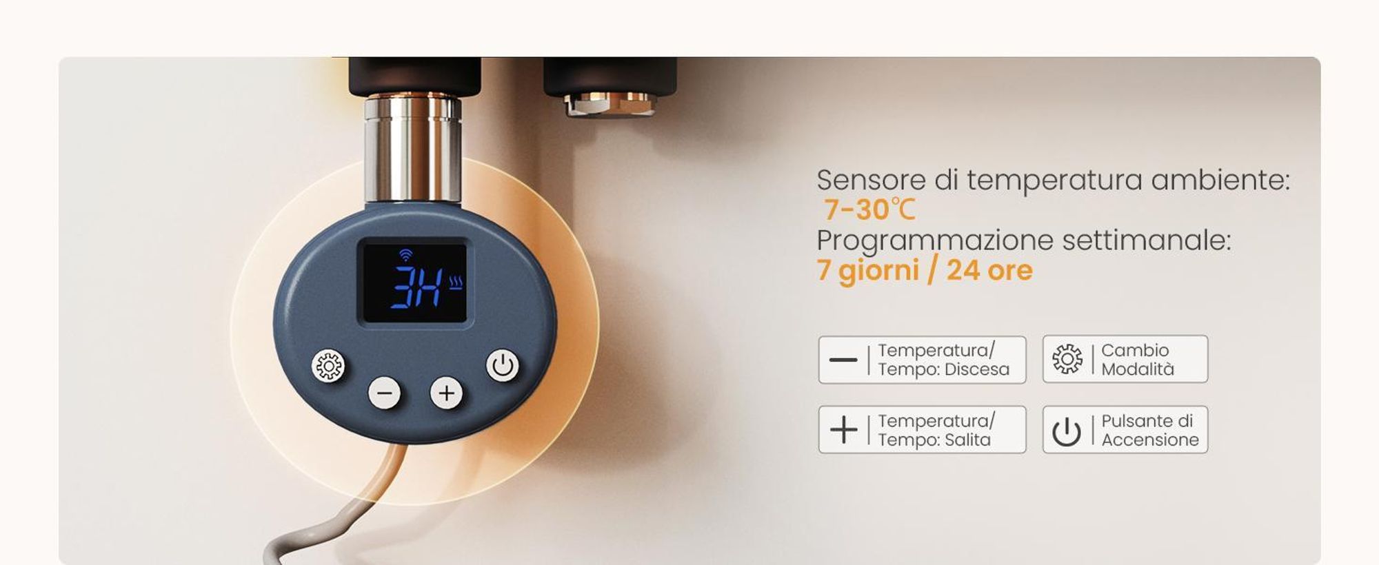 EMKE Radiatore da bagno elettrico con controllo tramite app Wi-Fi Termostato Scaldasalviette 1320 x 500 mm Antracite Portasciugamani 800 W Asciugamani