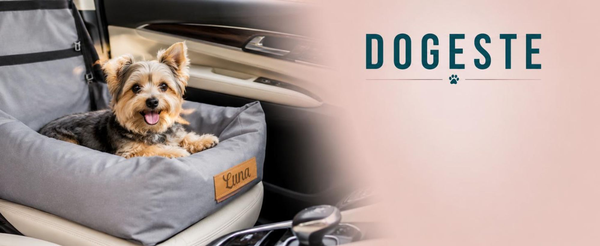 Autostoel voor hond DOGESTE – transportbox en hondenmand voor in de auto