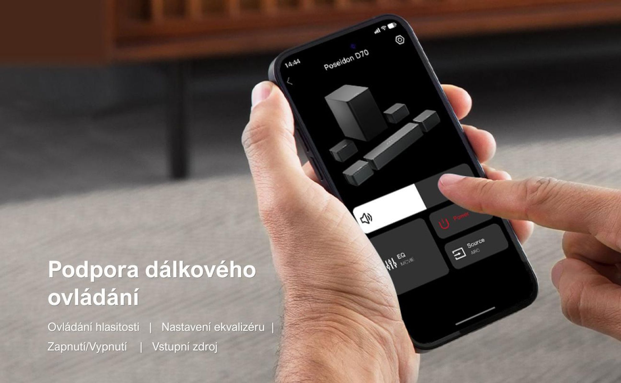 Virtuální prostorový zvukový systém ULTIMEA 7.1 pro TV, špičkový výkon 410 W, soundbar s nastavitelným subwooferem a prostorovým boxem, ovládání přes APP