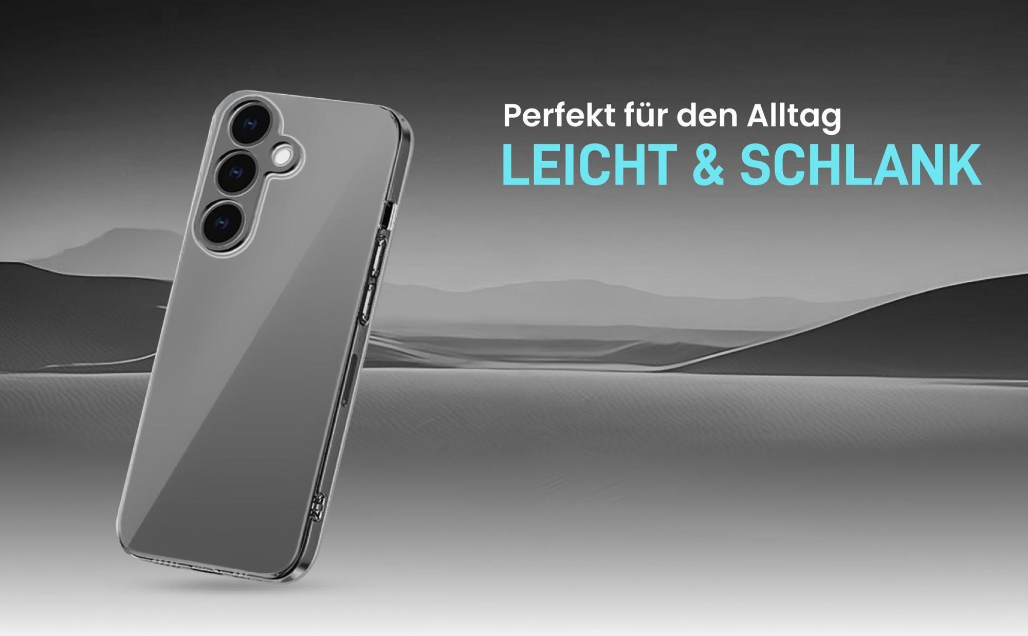 Hochtransparente Hülle für einen schlichten Look kompatibel mit Samsung Galaxy S26