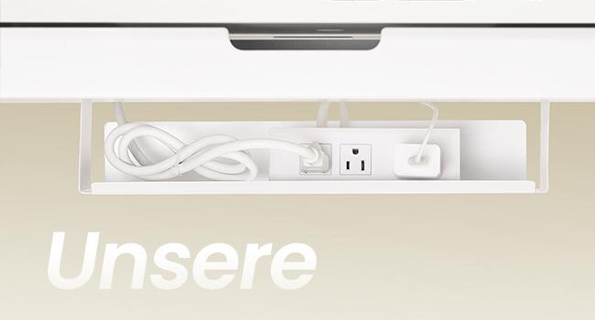 VASAGLE Höhenverstellbarer Schreibtisch, 140 cm, USB-C-Anschluss, Erinnerung bei langem Sitzen, flexibel montierbarer Monitorständer