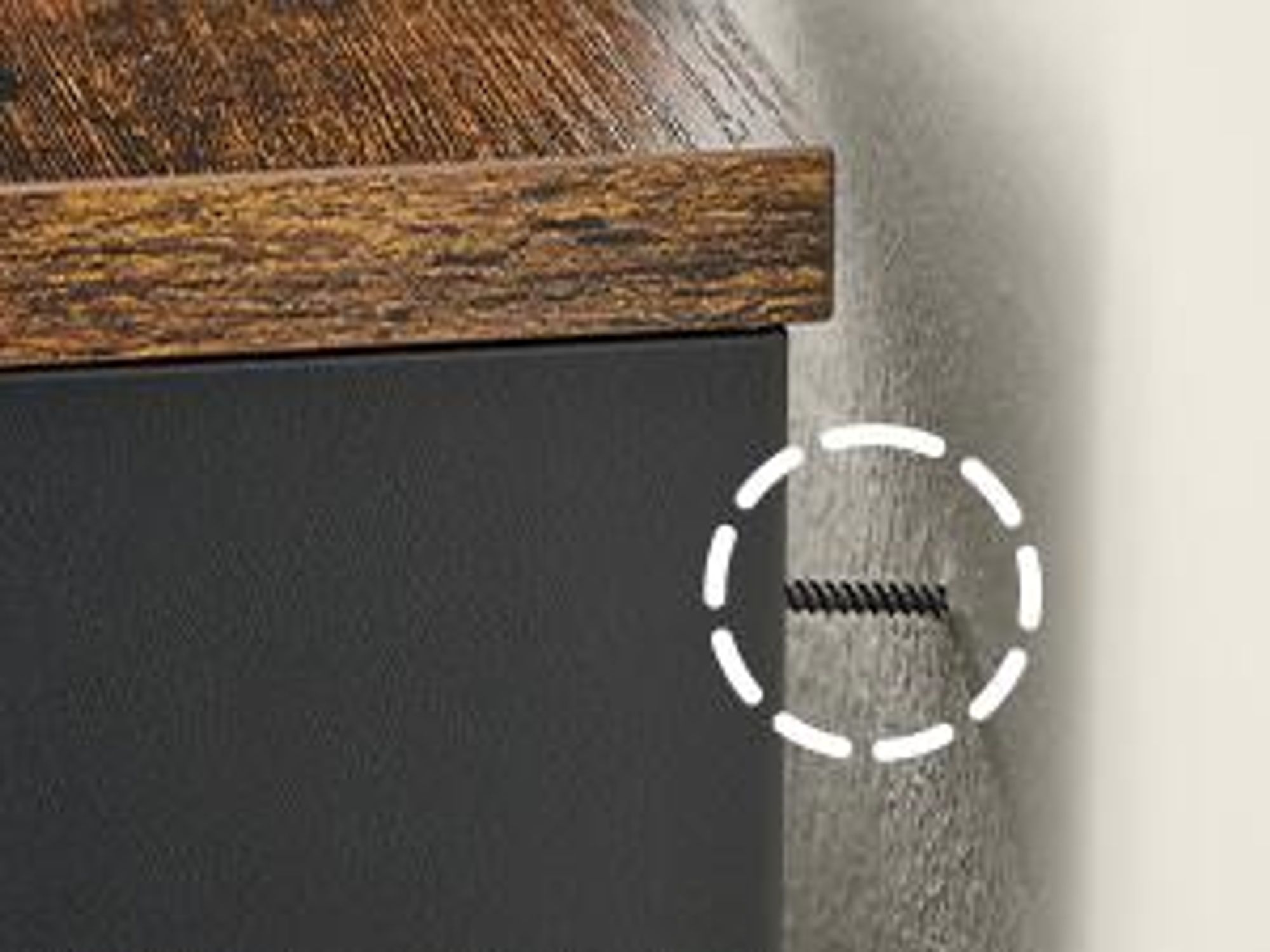 SONGMICS Metallschrank, Aufbewahrungsschrank, mit verstellbaren Ablagen, 40 x 141 x 76 cm, schwarz-braun