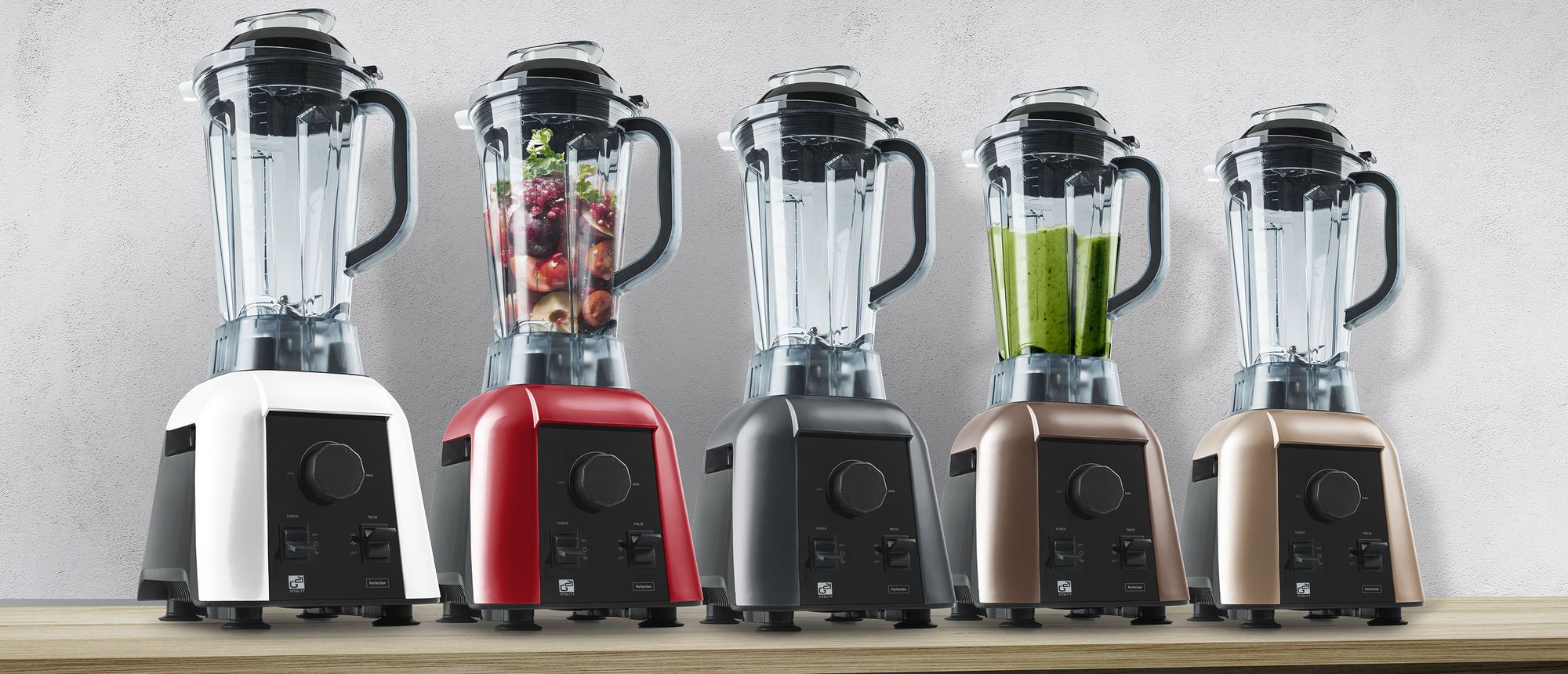 Große Auswahl an Farbvarianten der G21 Perfection Mixer