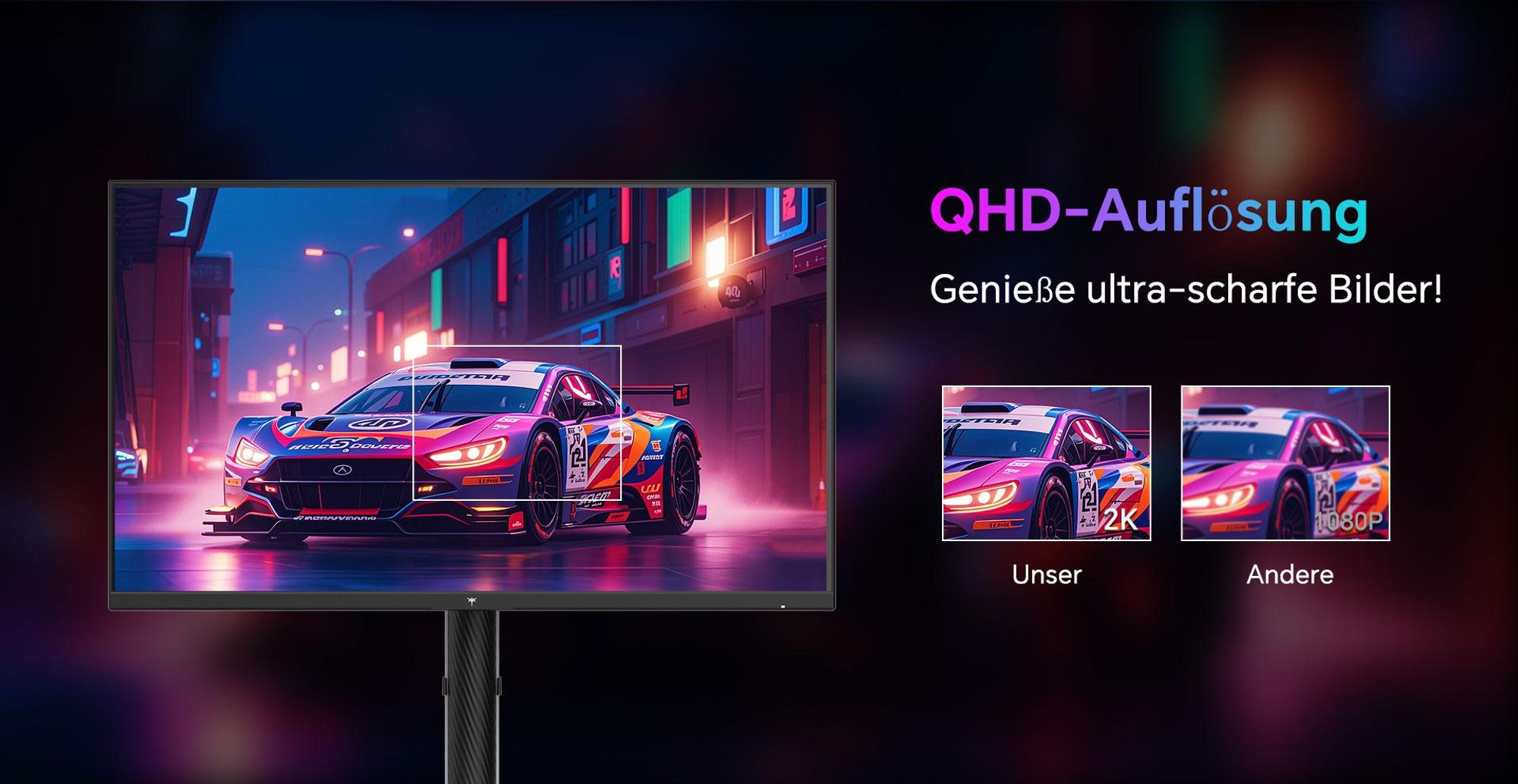 KTC H27T6 27 Zoll Gaming Monitor, QHD 210Hz Fast IPS, 1ms GTG, HDR400, FreeSync/G-Sync, höhenverstellbar