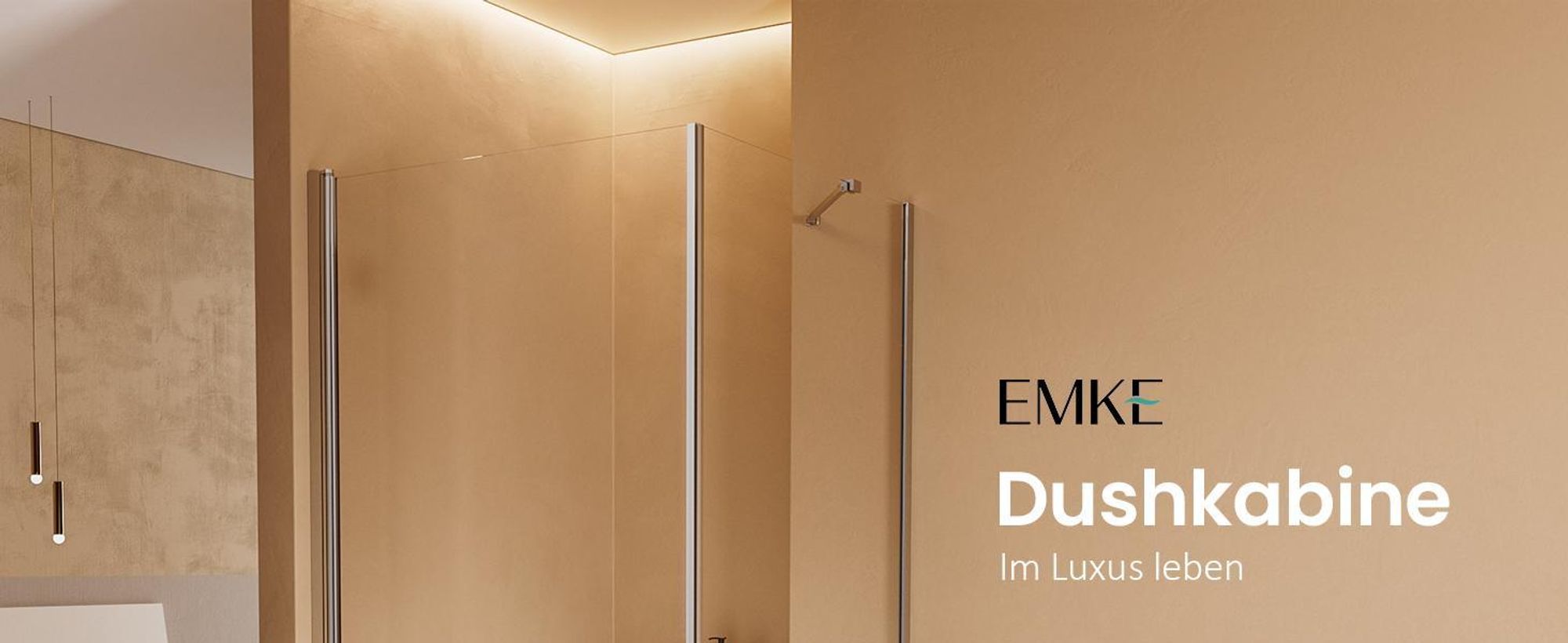 EMKE Duschkabine 90x90cm Höhe.185cm Eckdusche Drehtür mit Seitenwand, 6mm ESG Sicherheitsglas, Hebe-Senk-Funktion, Nano-Beschichtung, Chrom-Optik