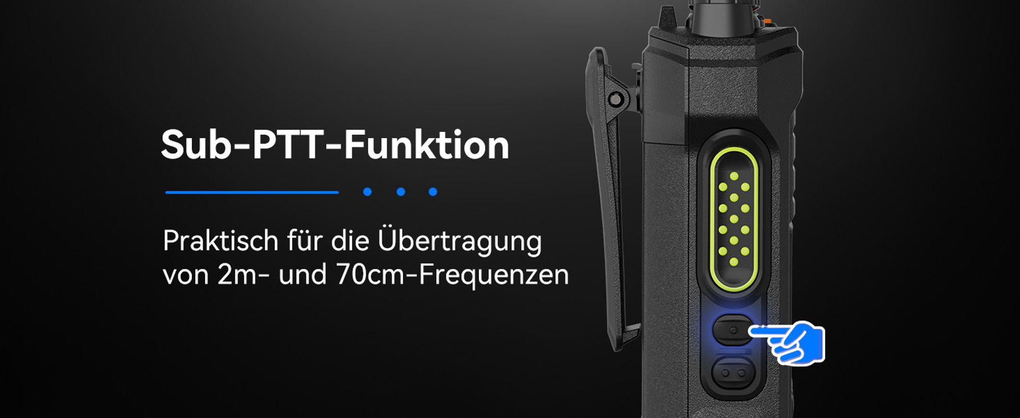 Retevis Ailunce HA1UV Funkgeräte, IP67 wasserdicht, 2800 mAh, Repeater-fähig, Walkie Talkie mit großer Reichweite Outdoor-Abenteuer Wandern