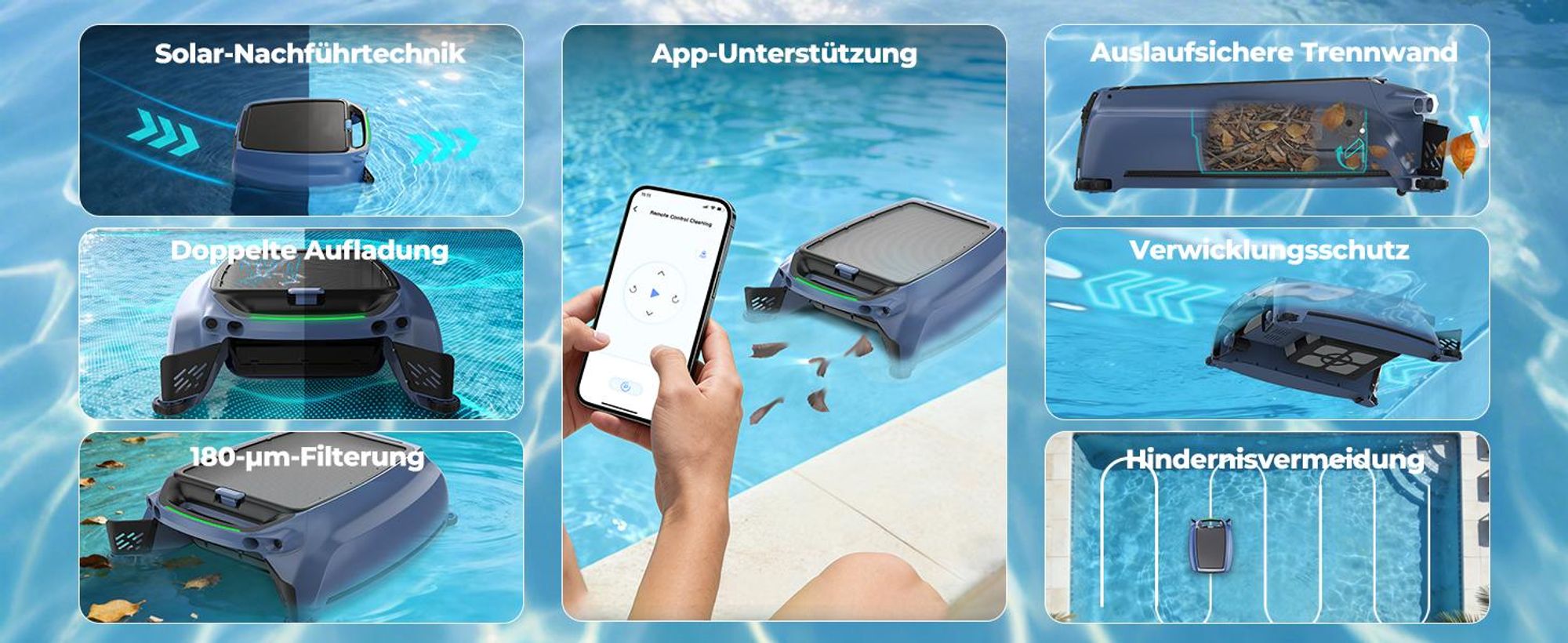 AIRROBO SP200 Poolroboter Roboter-Poolreiniger für die Wasseroberfläche