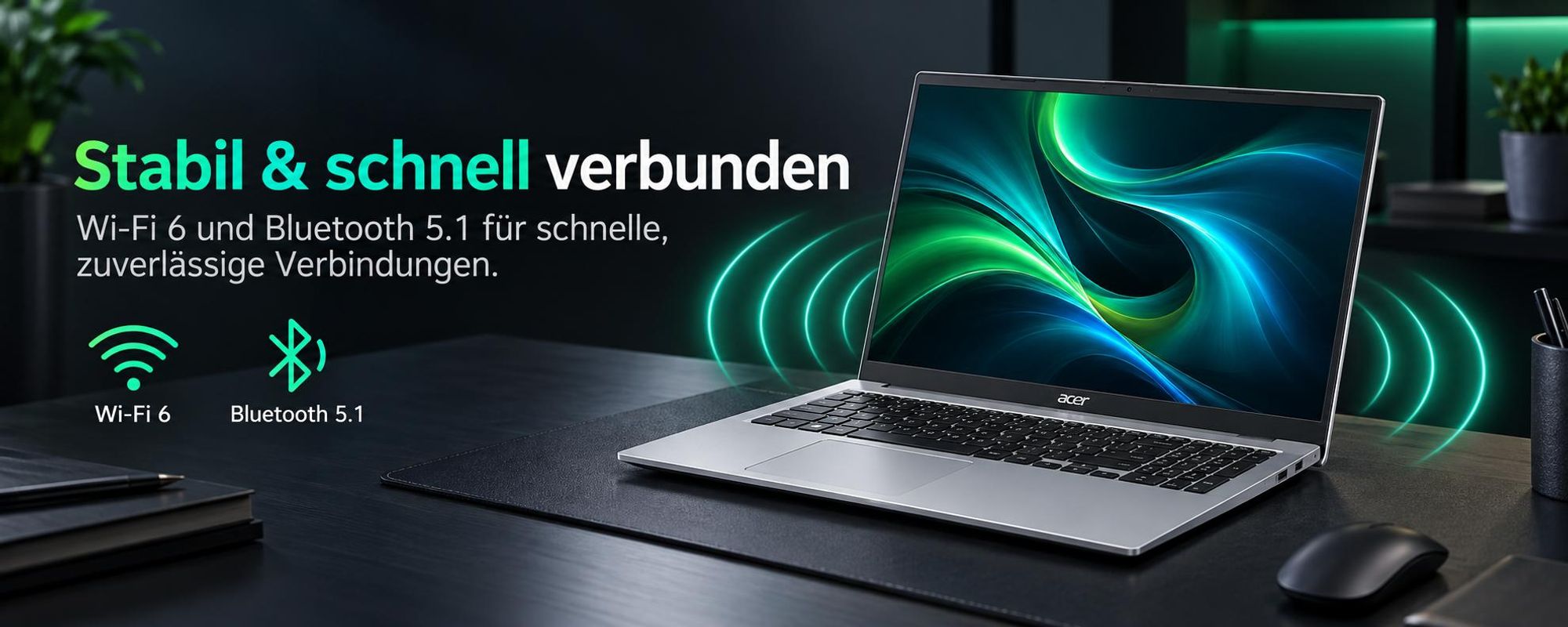 ACER 15 Zoll / 4x 4,0GHz / Ryzen 3 / 8GB RAM / 512GB SSD / Office Starter / Win11 Pro