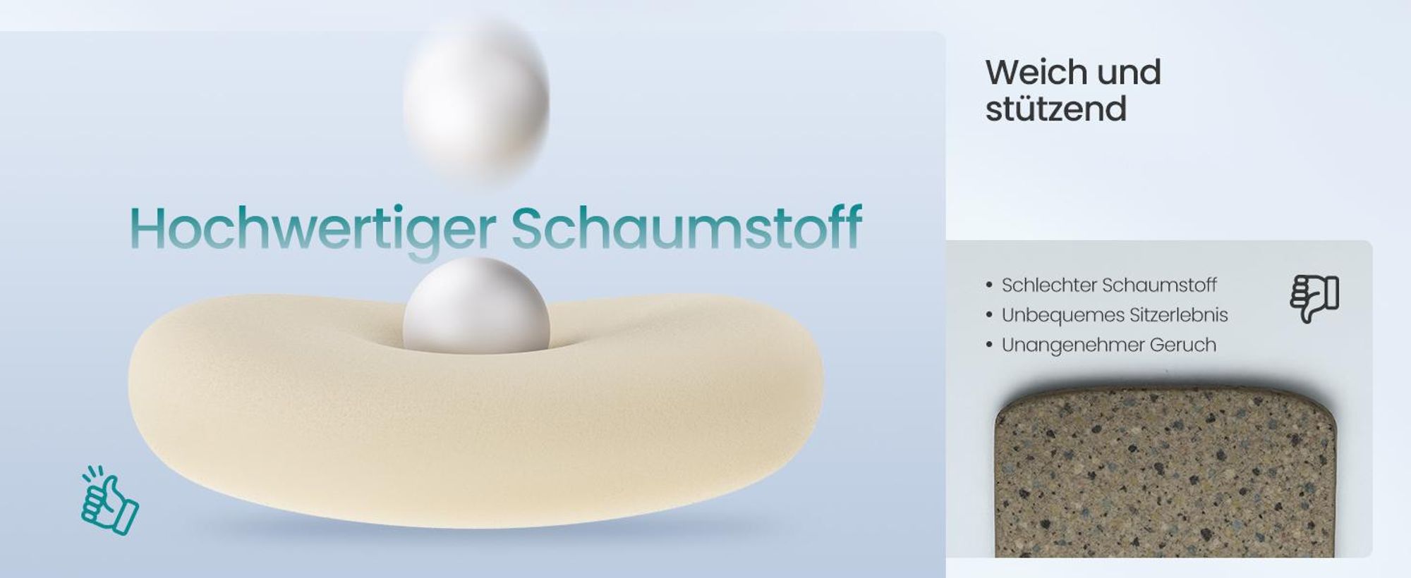 SONGMICS Bürostuhl ergonomisch, Schreibtischstuhl, Computerstuhl, verstellbare Lenden- und Kopfstütze