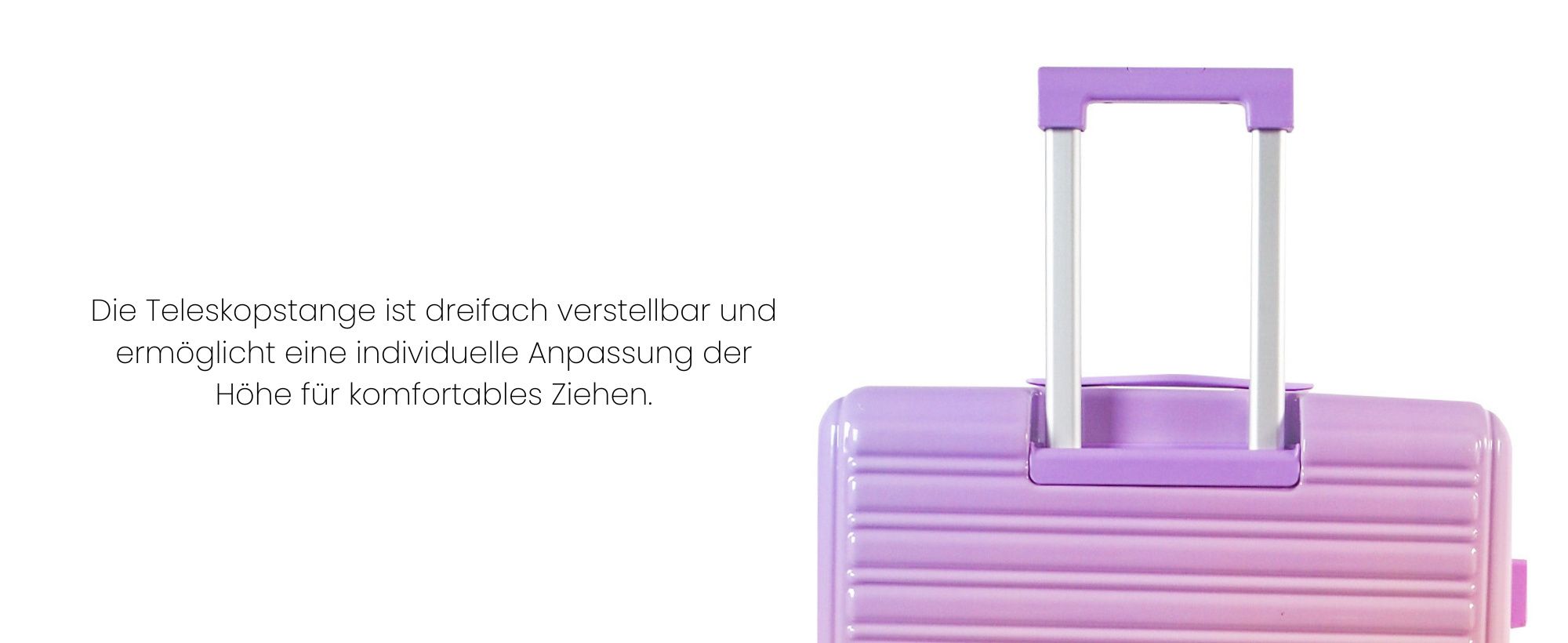 Aga Travel Kofferset 2-teilig MR4673 – Trolley Koffer 66L & 93L in Gelb/Violett – Hartschale ABS+PC mit TSA-Schloss & 360° Rollen, leicht & robust