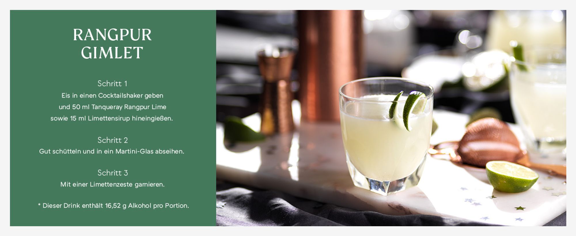 Tanqueray Rangpur Lime, Destillierter Gin, 41,3% vol, 700ml Einzelflasche