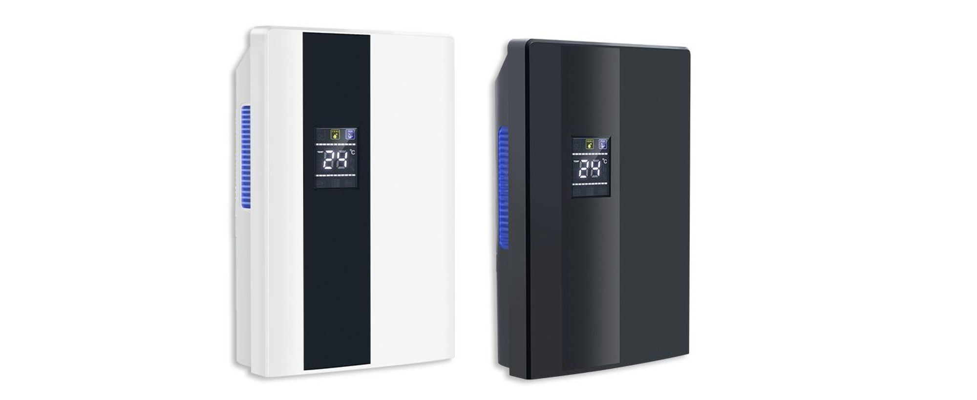ZMH Entfeuchter Elektrisch 2000ml Luftentfeuchter Raumentfeuchter mit Fernbedienung lufttrockner 24h Timer UV Reinigung Schlafmodus Weiß