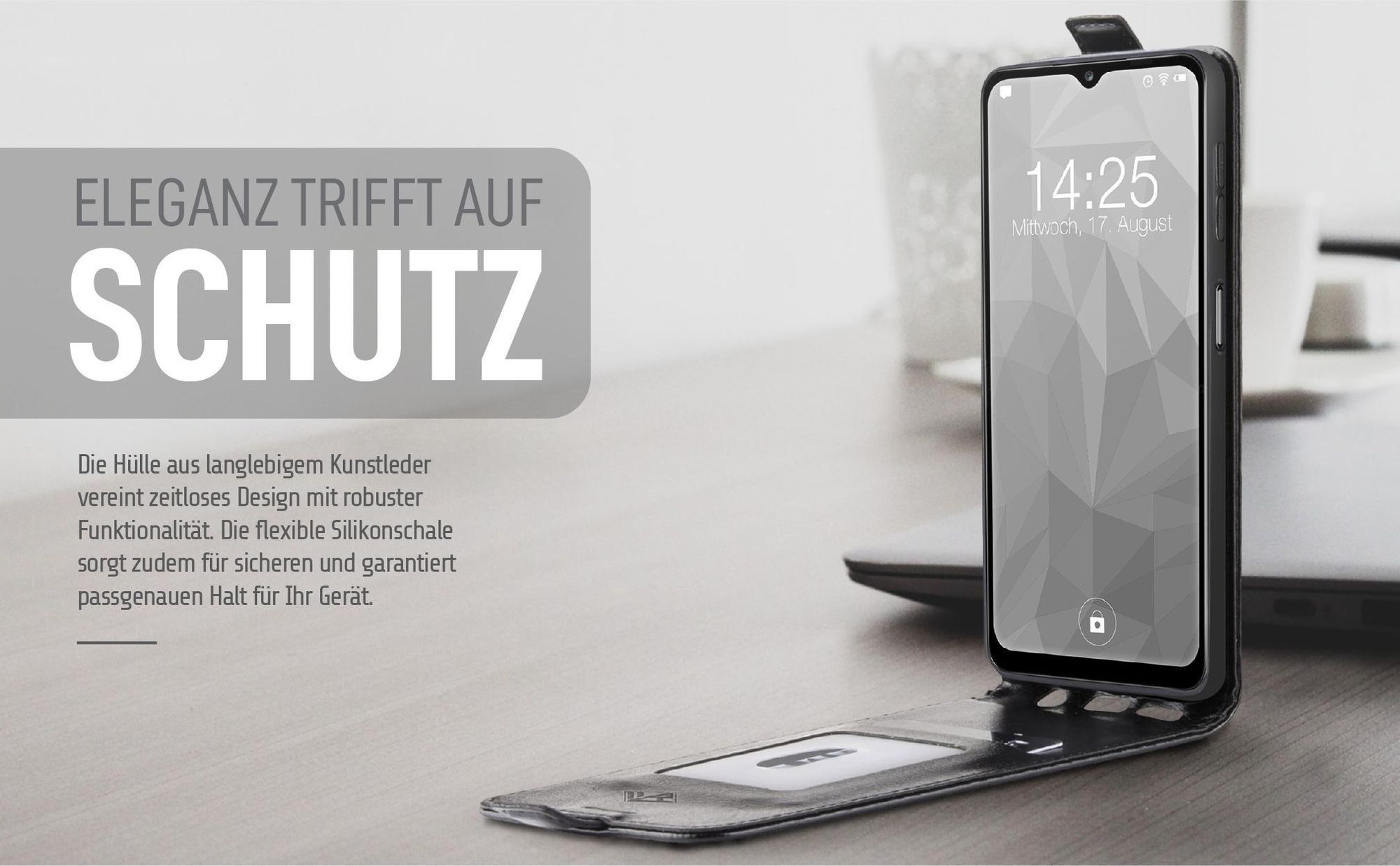 Handytasche in Schwarz für Samsung Galaxy A16 / A16 5G im eleganten Design