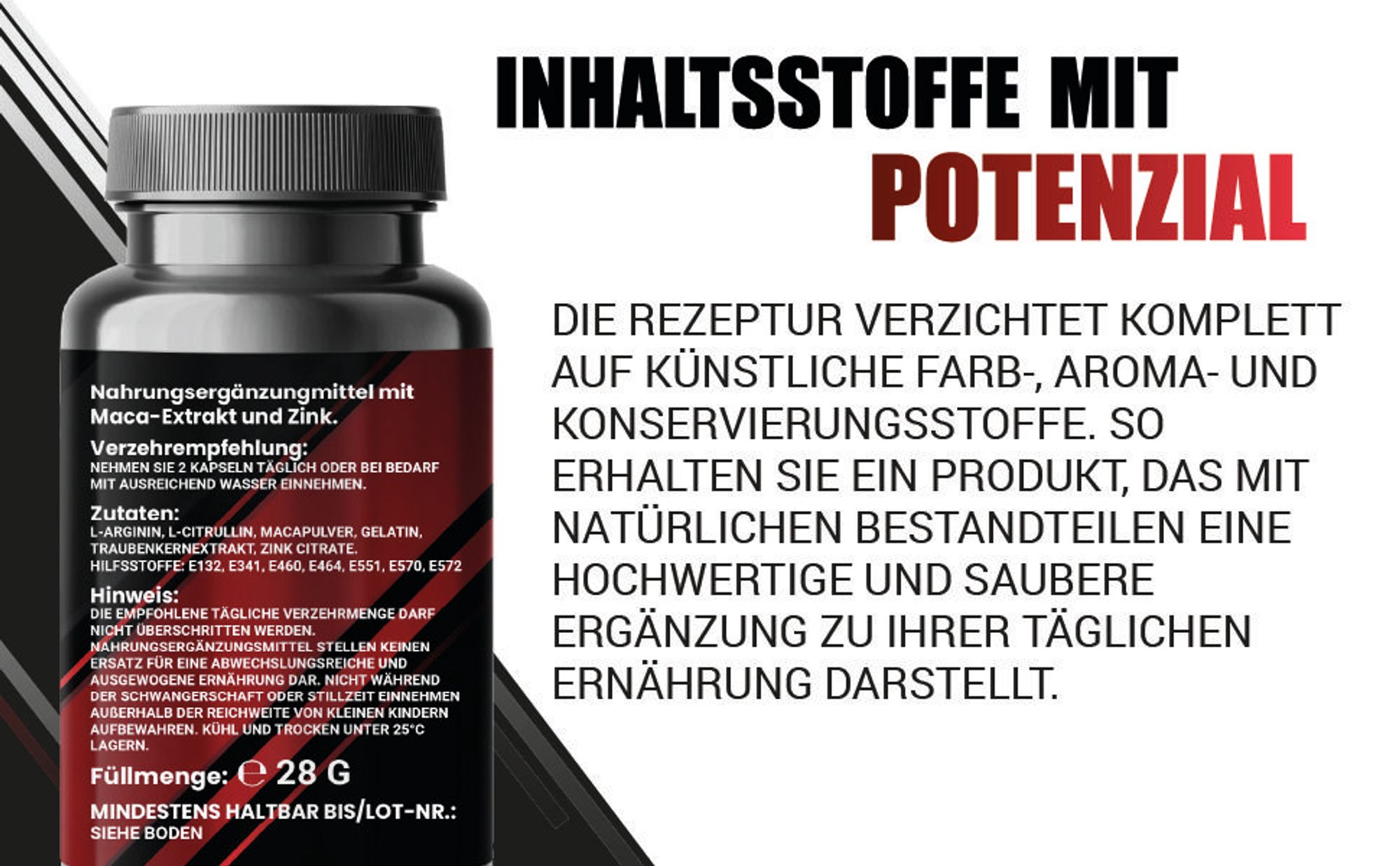 Saint Nutrition® Anabilox - Muskelaufbau – Workout Booster – Leistungsfähigkeit & Ausdauer – Energy Booster – Muskel - Steigerung des Trainings
