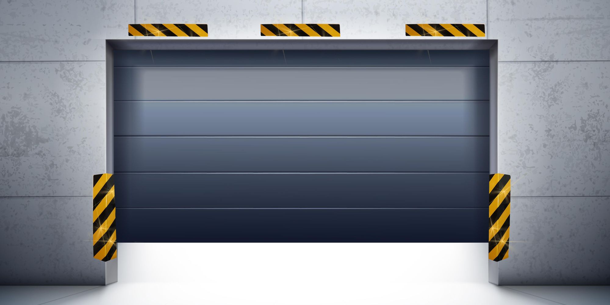 Eckenschutz Garage 50x20x1,5cm, reflektierender Kantenschutz selbstklebend, Wandschutz Schaumstoff für Parkplatz & Auto, EVI Garage Protector C50