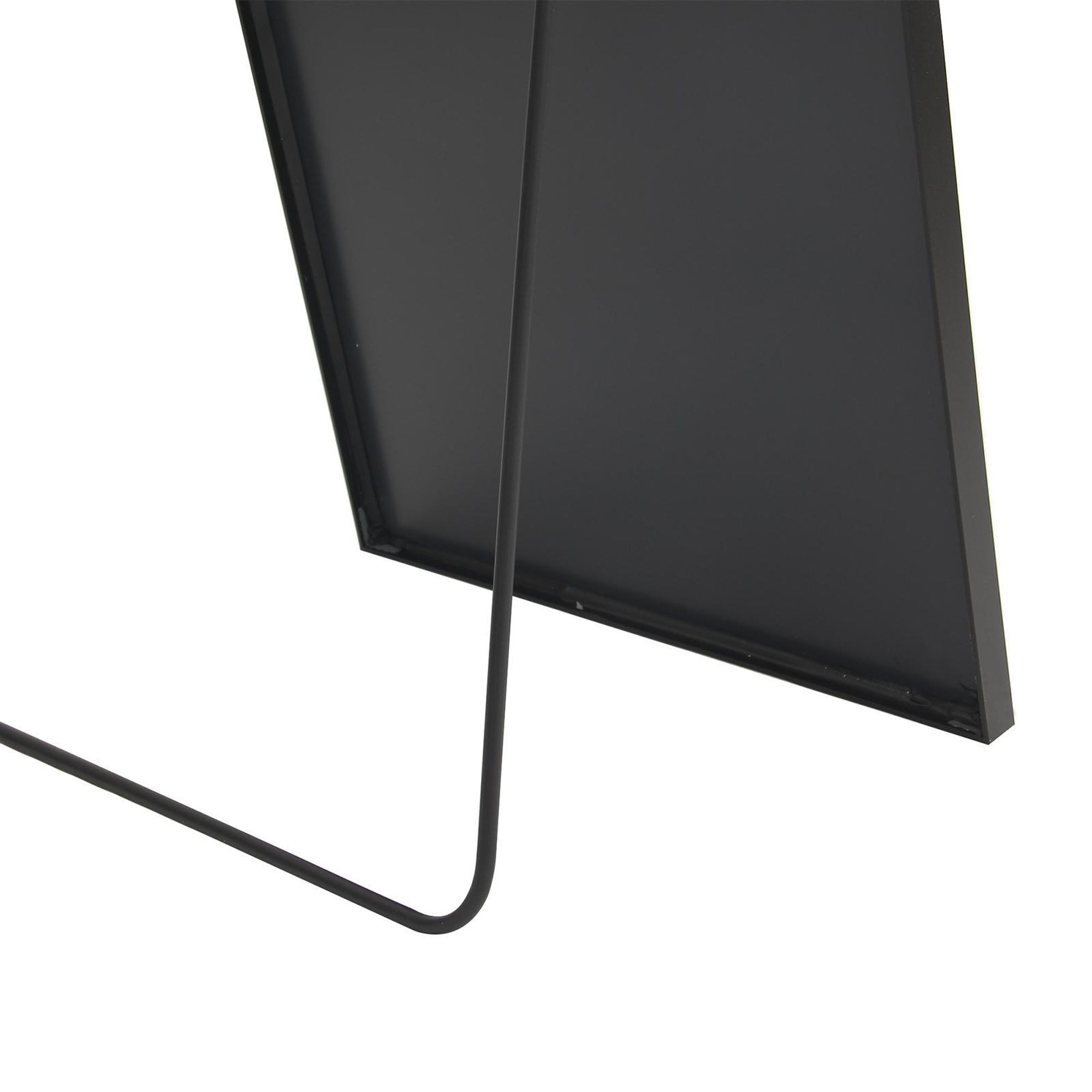 Fortuna Lai Bogen Ganzkörperspiegel, 80 x 180 cm Gewölbter Standspiegel Groß in voller Länge, an der Wand montiert, lehnend, Bodenspiegel Ganzkörper als Ankleide Eitelkeitsspiegel für Wohnzimmer, Schwarz