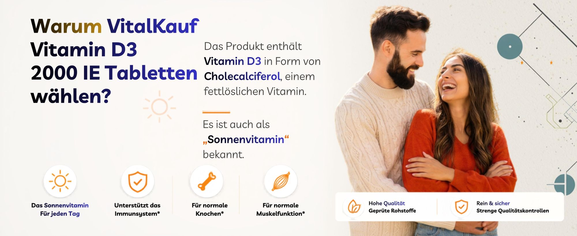 Vitalkauf Vitamin D3 Produktvorteile
