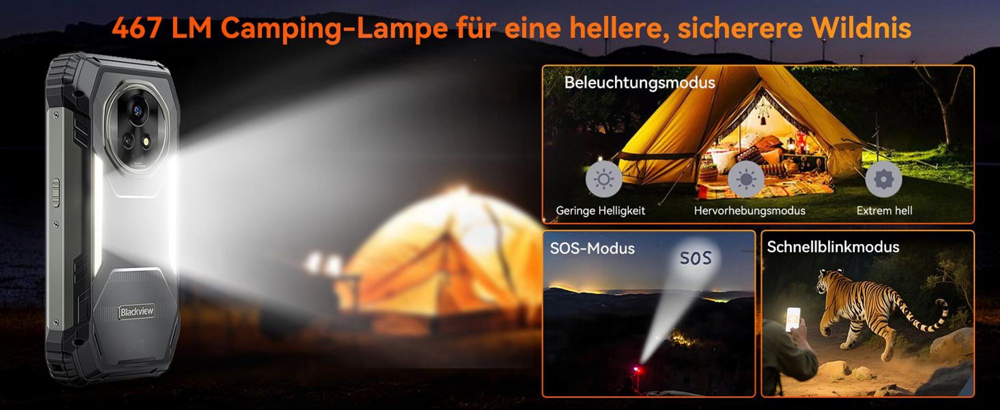 2026 Blckview XPLORE 2 5G eSIM Ohne Vertrag Outdoor Handy,36+256GB,Dimensity 8300/120W,20000 mAh, 50MP+20MP, Infrarot-Fernbedienung,NFC/IP69K