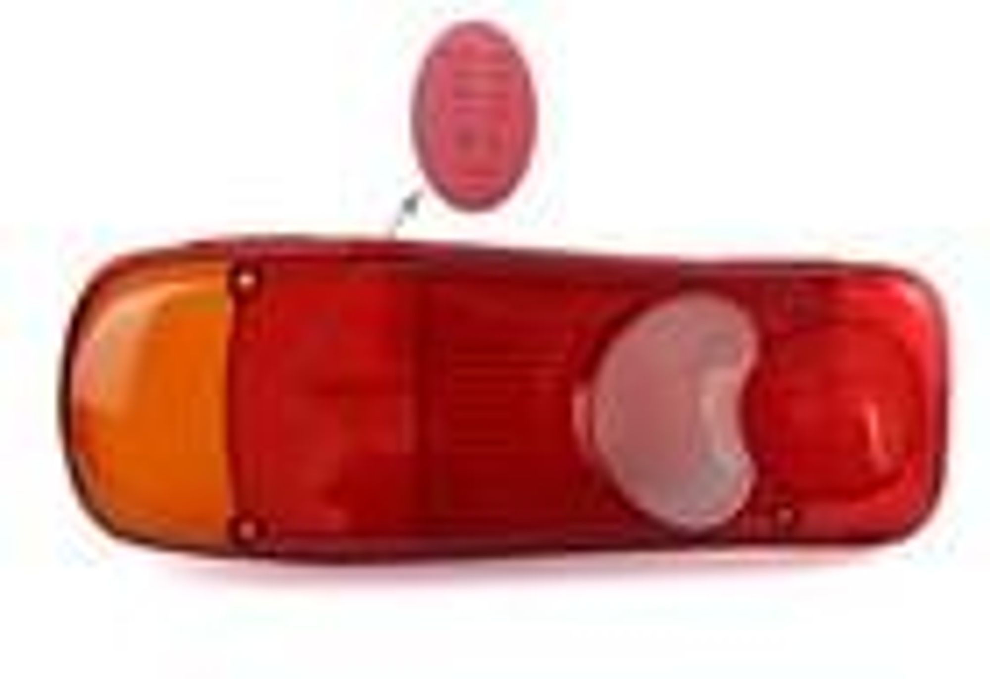 2x Stück für VW T5 Transporter Renault Pritsche Rücklicht Glas Lichtscheibe