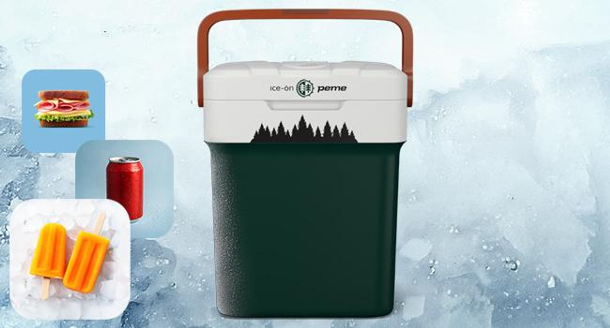 PEME Essential 26 l – elektryczna lodówka turystyczna 12 V / 230 V – termoelektryczna torba chłodząca do samochodu osobowego, na kemping, mini lodówka, pojemnik do podgrzewania, USB, ECO, cicha, czarna