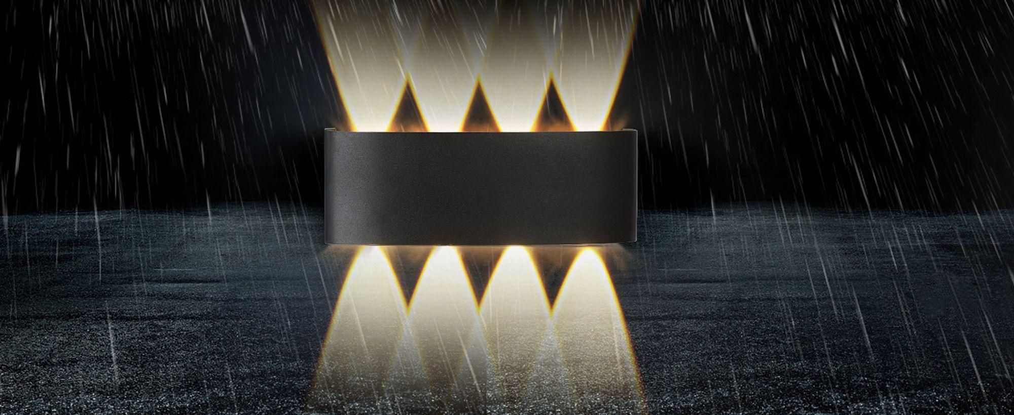 Applique LED Cubo Da Esterno 20W LED 2000 Lumen Lampada A Parete IP65 Impermeabile Angolo Di Luce Regolabile CORTEN 3000K Luce Calda | Leroy Merlin - Foto 11