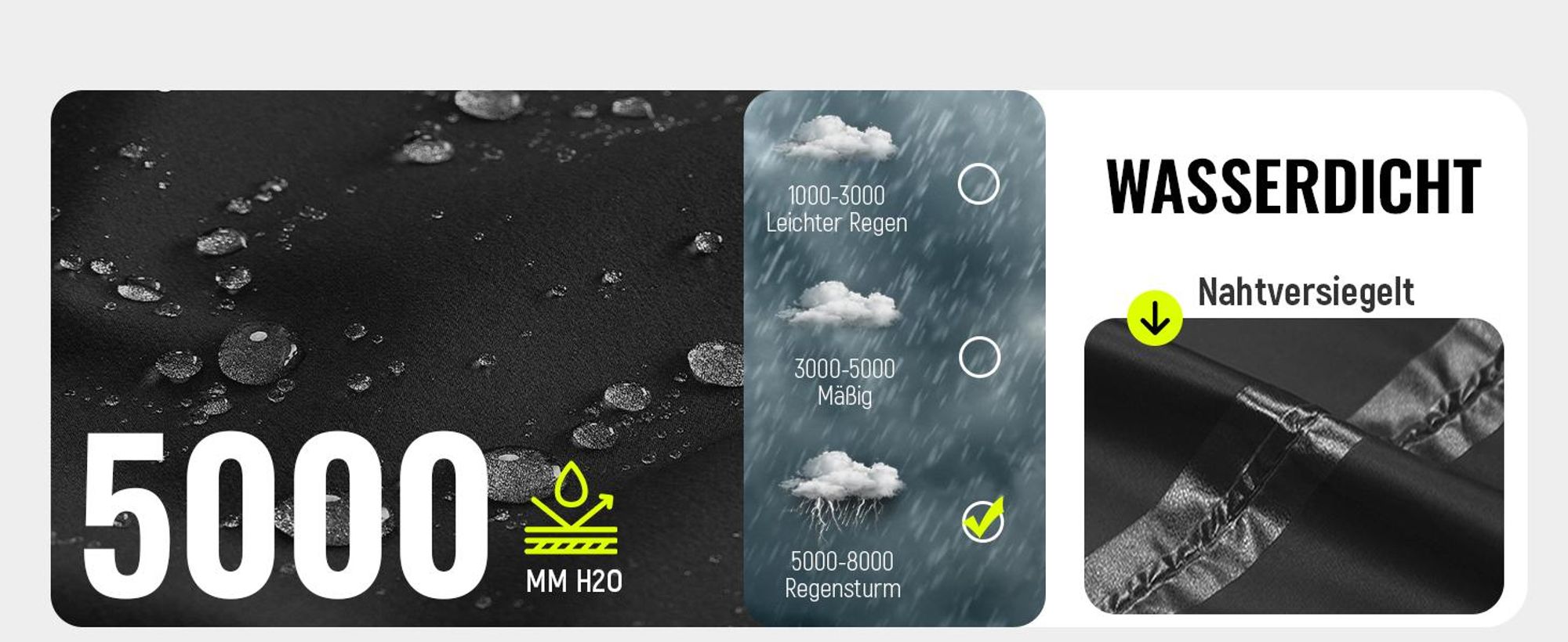 BUBW – Damen Outdoor Regenhose – wasserdicht & winddicht – leicht & packbar – mit reflektierenden Streifen – zum Wandern, Radfahren & Angeln