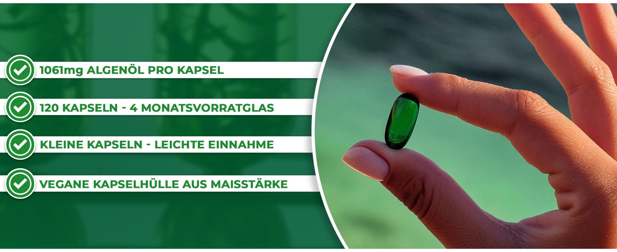 QIDOSHA <b>Omega 3</b> Algenöl Kapseln: Bild 4