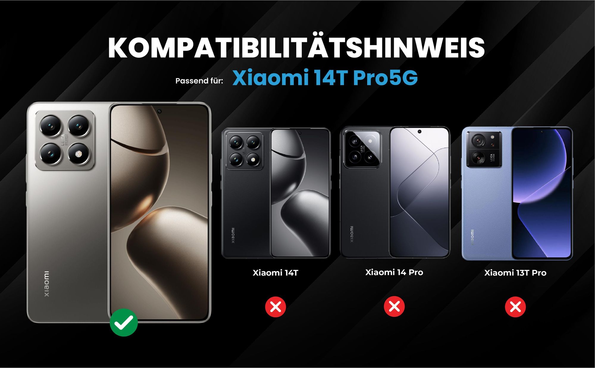 Kompatibilitätshinweise Hülle für Xiaomi 14T Pro
